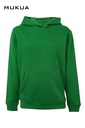 Bluza z kapturem dla dzieci SIDNEY KIDS MK606V - REAL GREEN 605