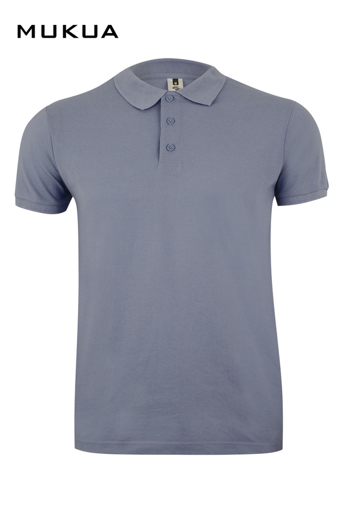 Koszulka polo z krótkim rękawem unisex MACKAY PS2001U - BLUE FOG 509
