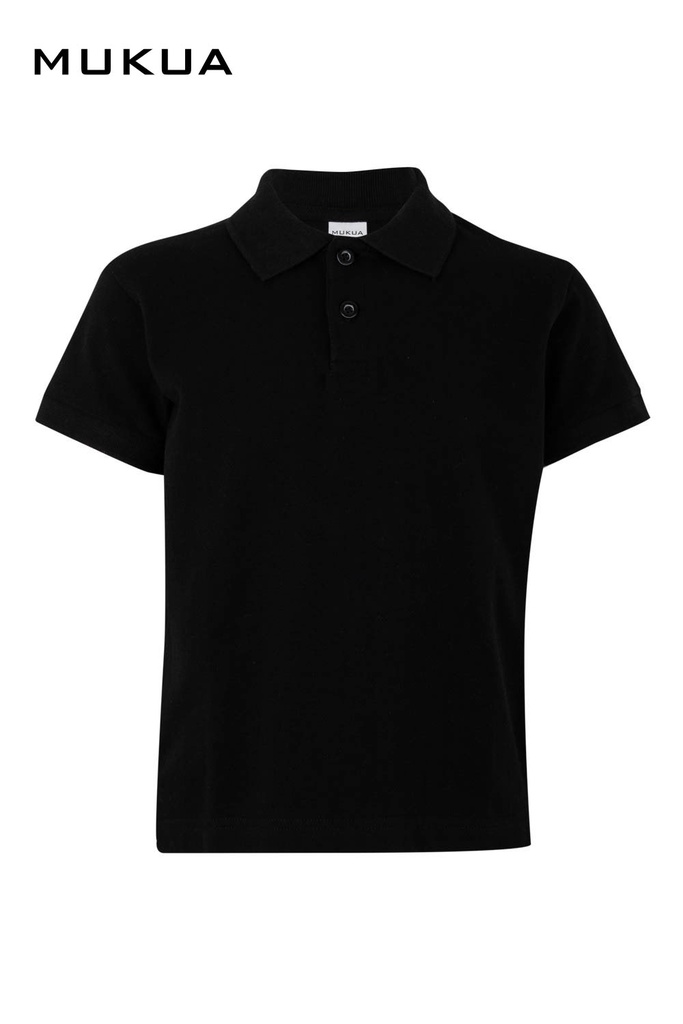 Koszulka polo z krótkim rękawem dla dzieci MACKAY KIDS PS200KC - BLACK 200