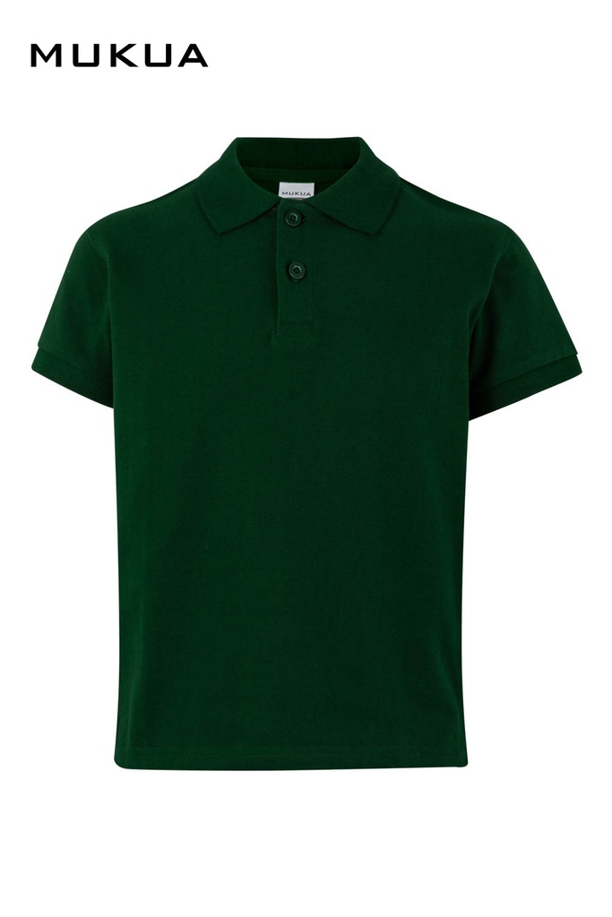 Koszulka polo z krótkim rękawem dla dzieci MACKAY KIDS PS200KC - BOTTLE GREEN 602