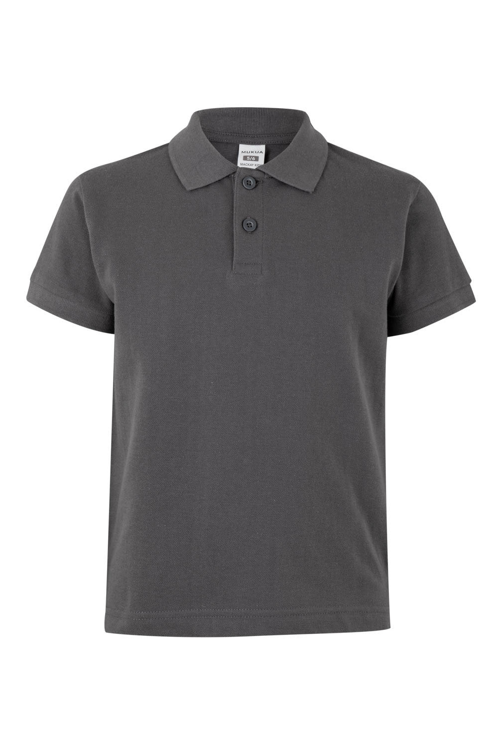 Koszulka polo z krótkim rękawem dla dzieci MACKAY KIDS PS200KC - DARK GREY 201