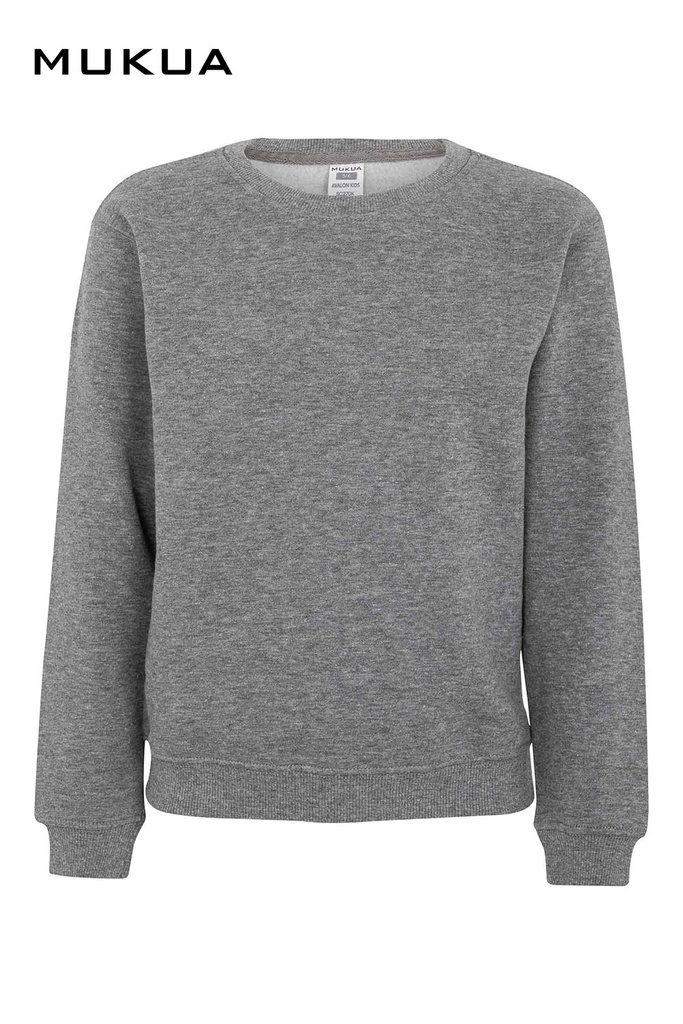 Bluza z okrągłym dekoltem dla dzieci AVALON KIDS SC270K - HEATHER GREY 202