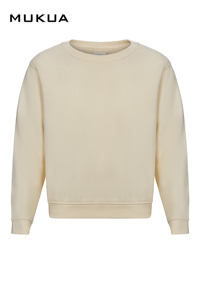 Bluza z okrągłym dekoltem dla dzieci AVALON KIDS SC270K - IVORY 309