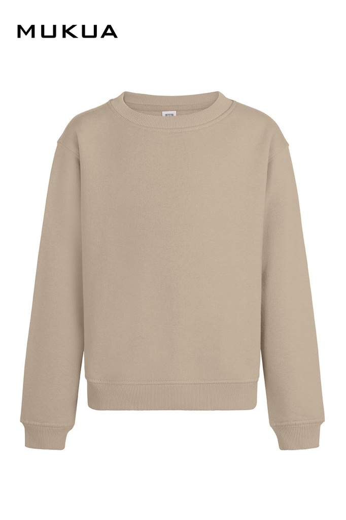 Bluza z okrągłym dekoltem dla dzieci AVALON KIDS SC270K - LATTE 110