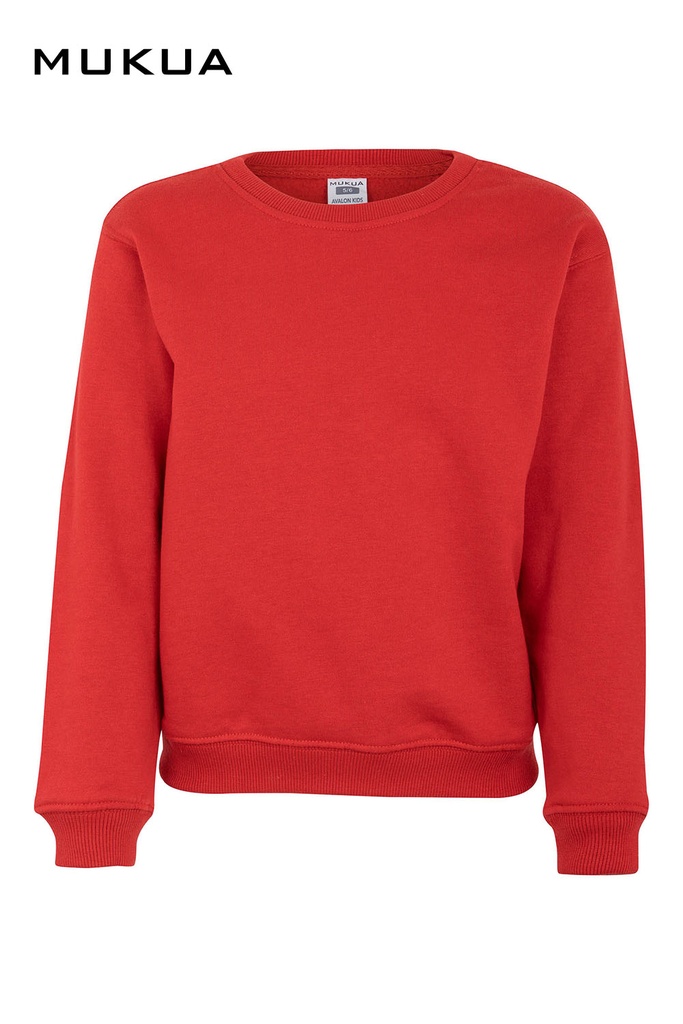 Bluza z okrągłym dekoltem dla dzieci AVALON KIDS SC270K - RED 400