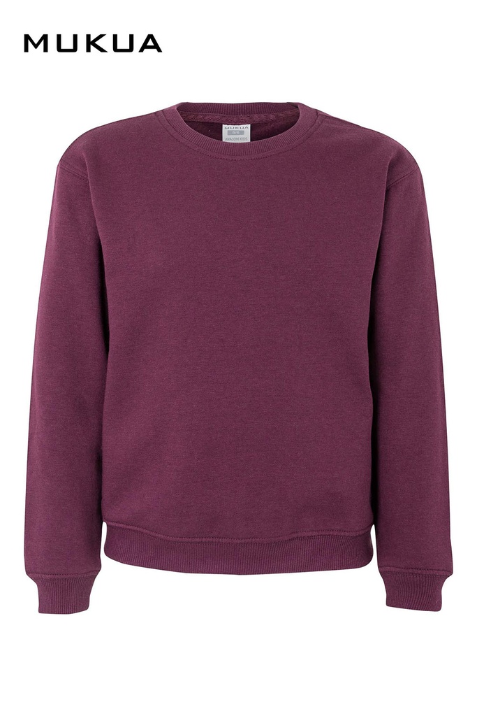 Bluza z okrągłym dekoltem dla dzieci AVALON KIDS SC270K - WINE 403