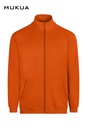 Bluza z pełnym zamkiem unisex COOPER SZ270U - ORANGE 301