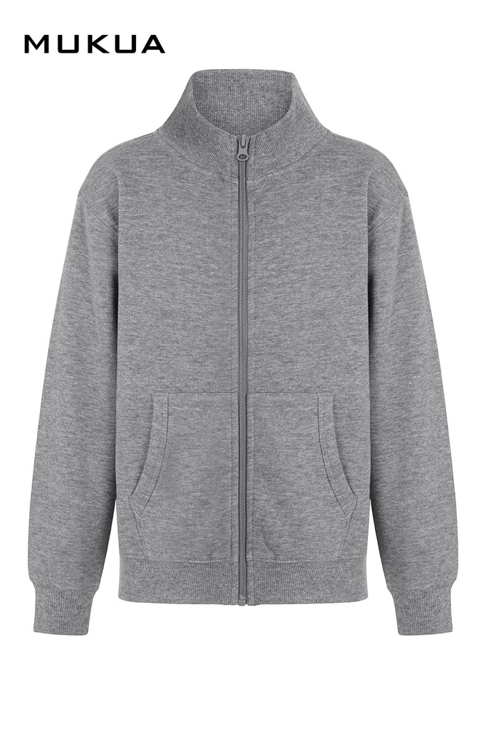 Bluza z pełnym zamkiem dla dzieci COOPER KIDS SZ270K - HEATHER GREY 202