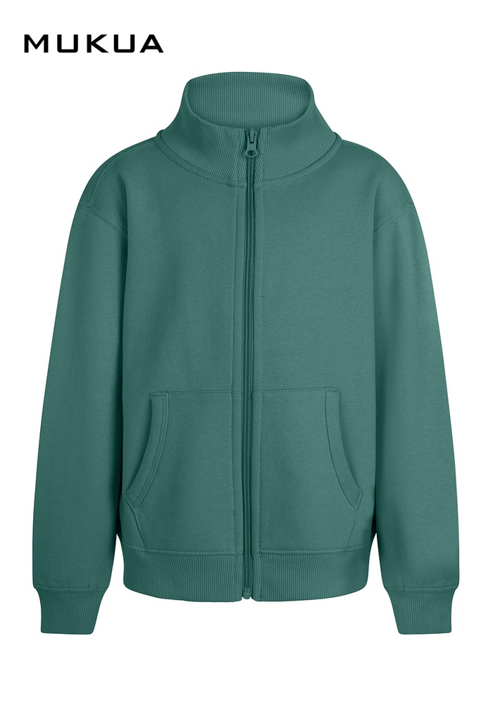 Bluza z pełnym zamkiem dla dzieci COOPER KIDS SZ270K - TEAL 614