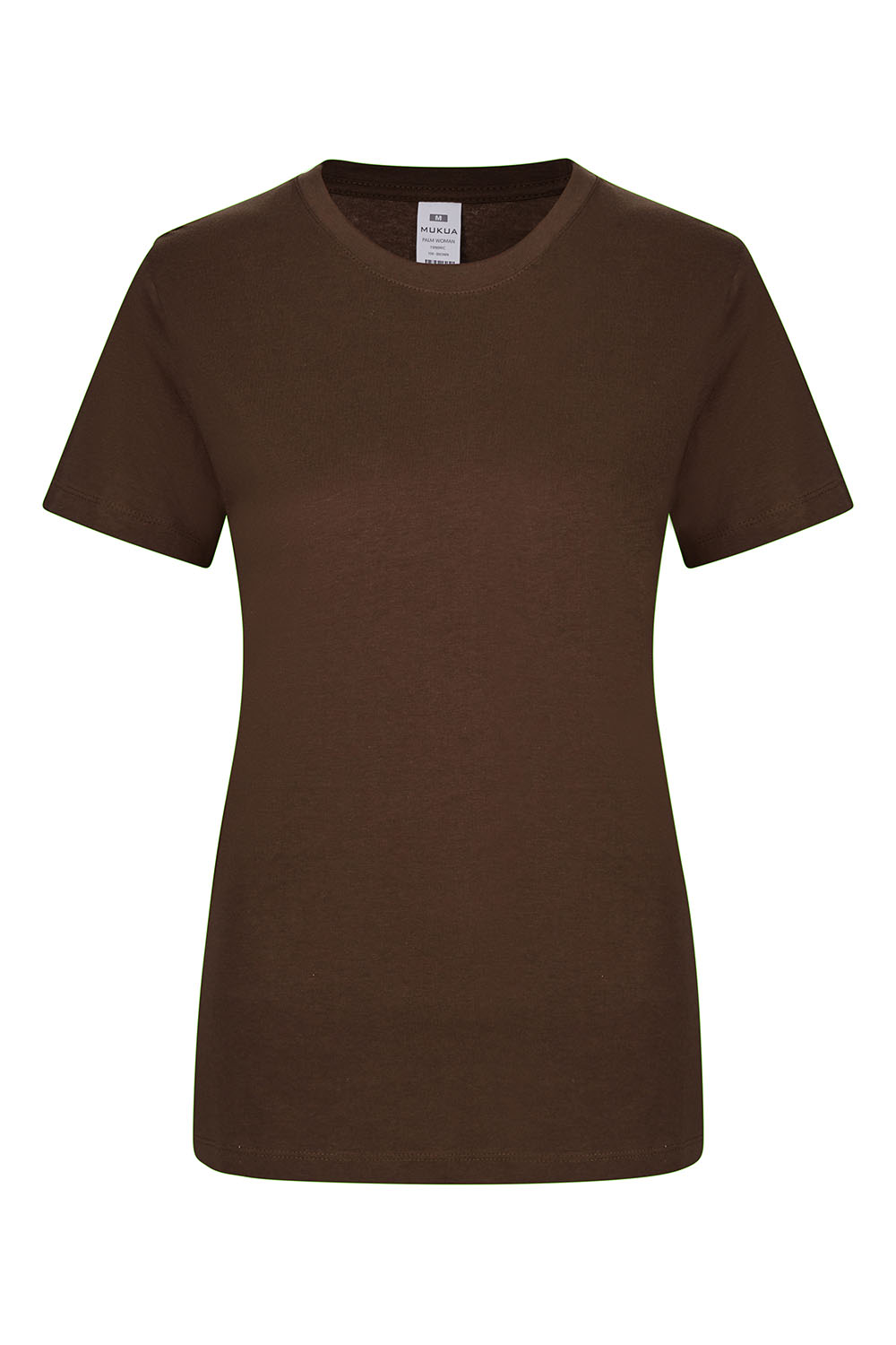 Koszulka z krótkim rękawem damska PALM WOMAN TS190WC - BROWN 104