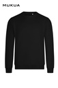 Bluza z okrągłym dekoltem unisex DUNE SCN300U - BLACK 200