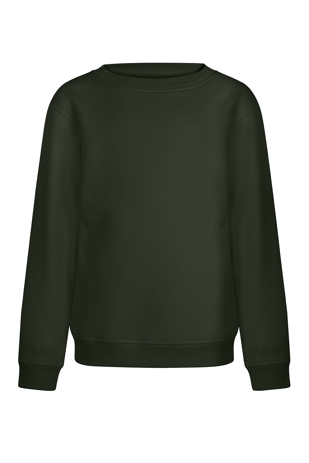 Bluza z okrągłym dekoltem dla dzieci damska DUNE KIDS SCN300K - HUNTER GREEN 618