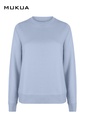 Bluza z okrągłym dekoltem damska DUNE WOMAN SCN300W - ARTIC BLUE 522