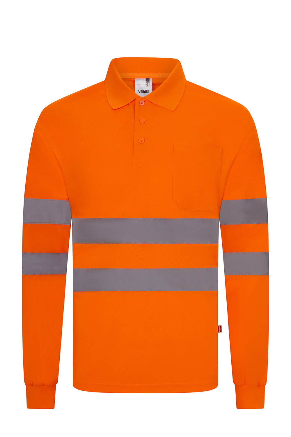 Koszulka polo z długim rękawem z odblaskami 305511 - HI-VIS ORANGE 19