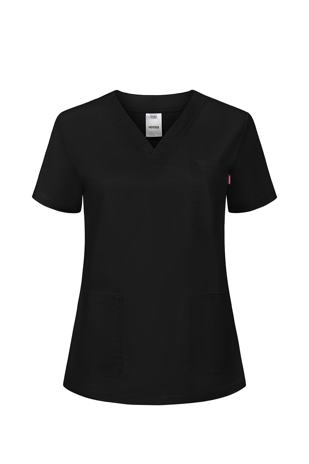 Fartuch medyczny stretch z krótkim rękawem damska 535206SW - BLACK 00