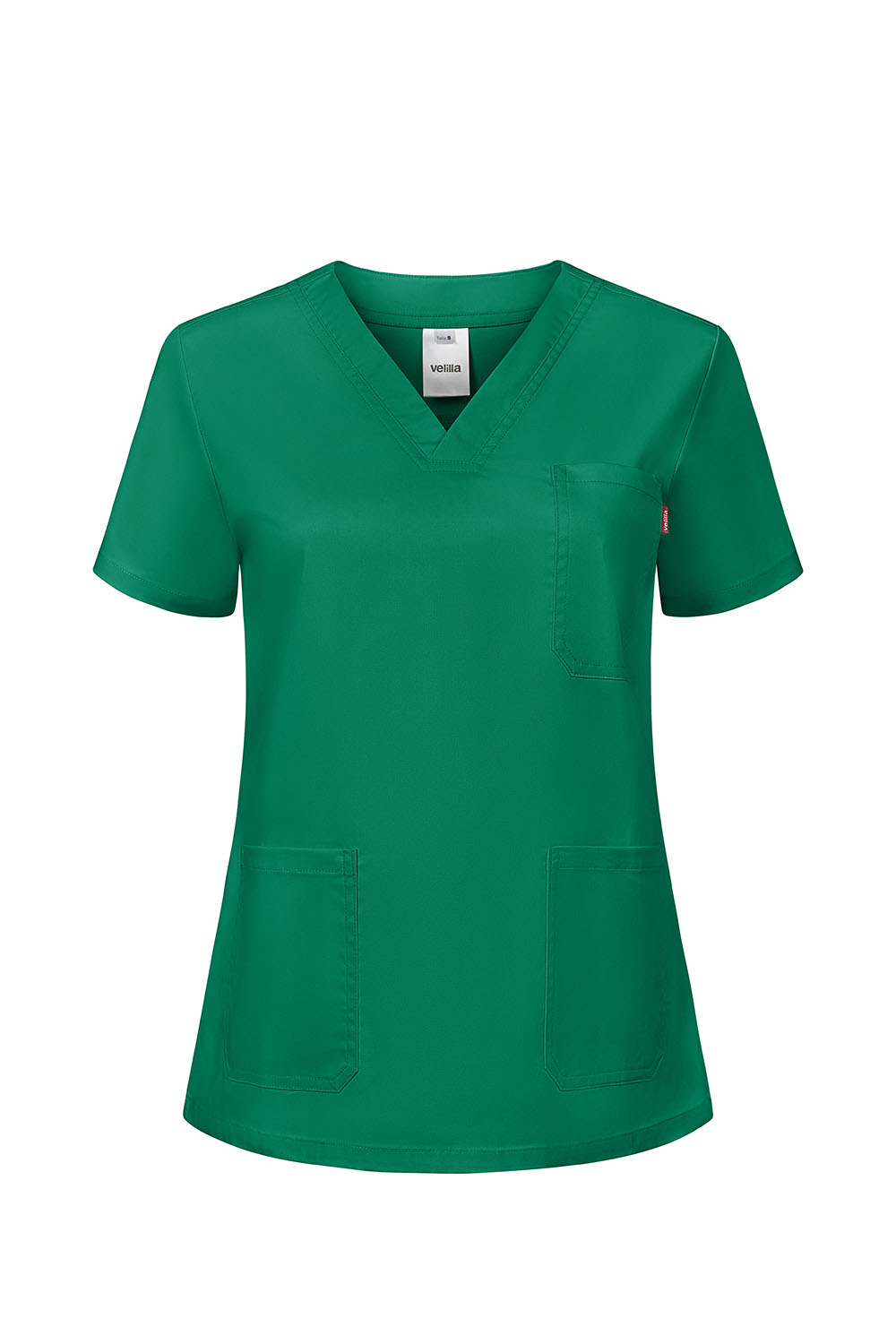Fartuch medyczny stretch z krótkim rękawem damska 535206SW - GREEN 02