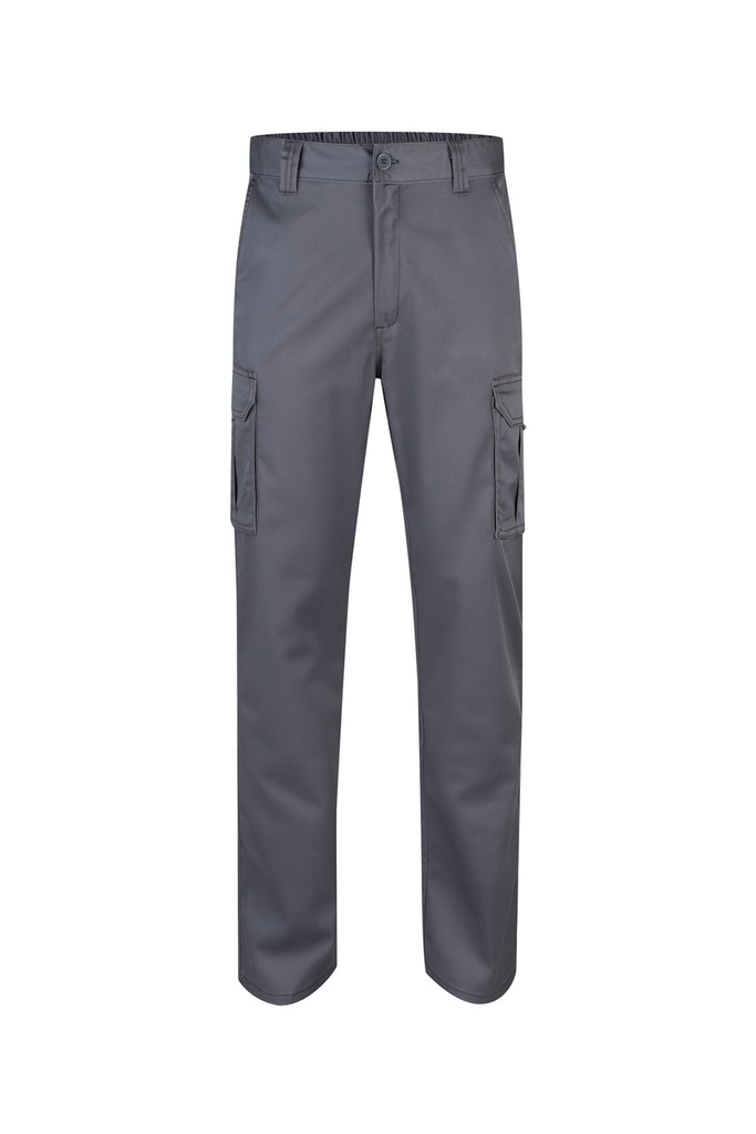 Spodnie stretch z wieloma kieszeniami 103002S - GREY 08