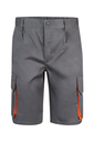 Spodenki stretch z wieloma kieszeniami 103007 - GREY/ORANGE 08/16