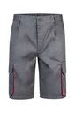 Spodenki stretch z wieloma kieszeniami 103007 - GREY/RED 08/12