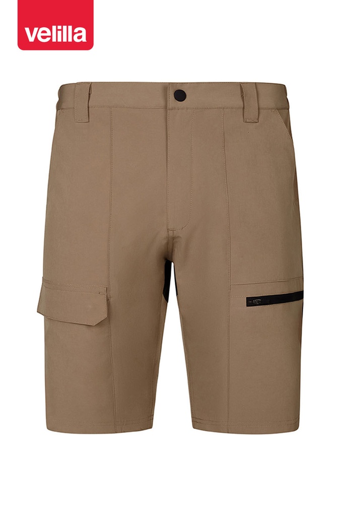Spodenki dwukolorowe stretch 103032S - SAND BEIGE/BLACK 46/00