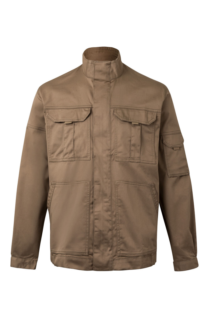 Kurtka softshell stretch z wieloma kieszeniami 106002S - SAND BEIGE 46