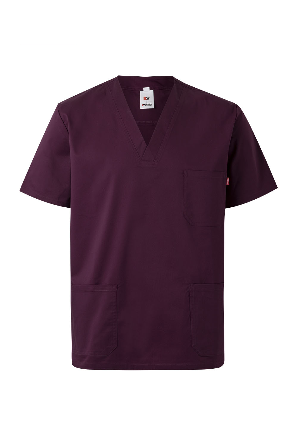 Fartuch medyczny stretch z krótkim rękawem 535206S - AUBERGINE 68