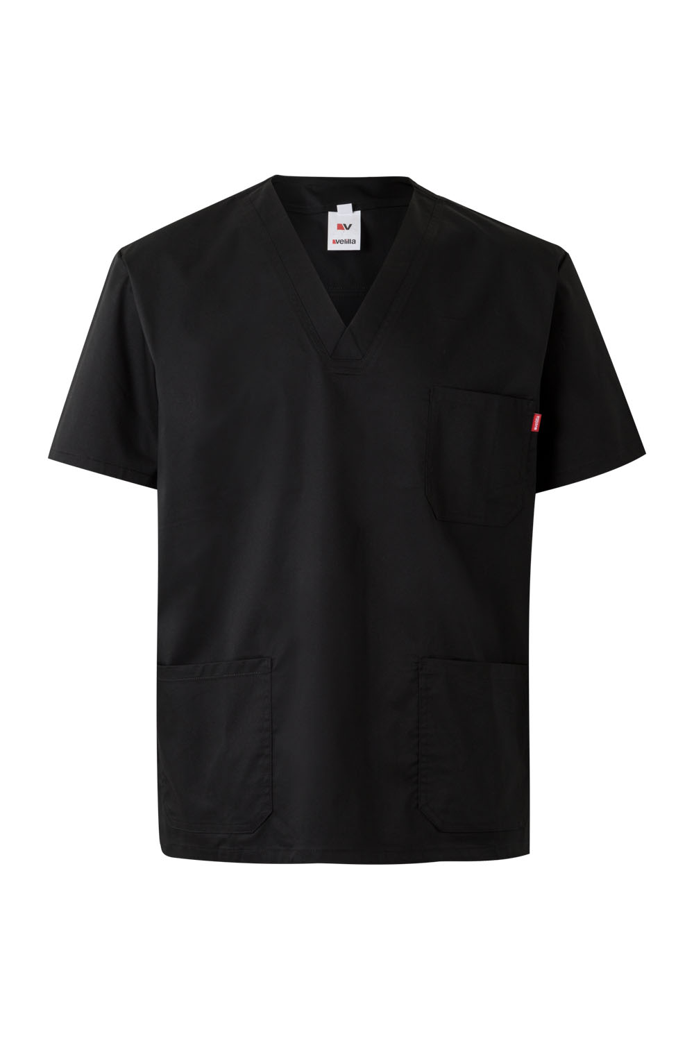 Fartuch medyczny stretch z krótkim rękawem 535206S - BLACK 00