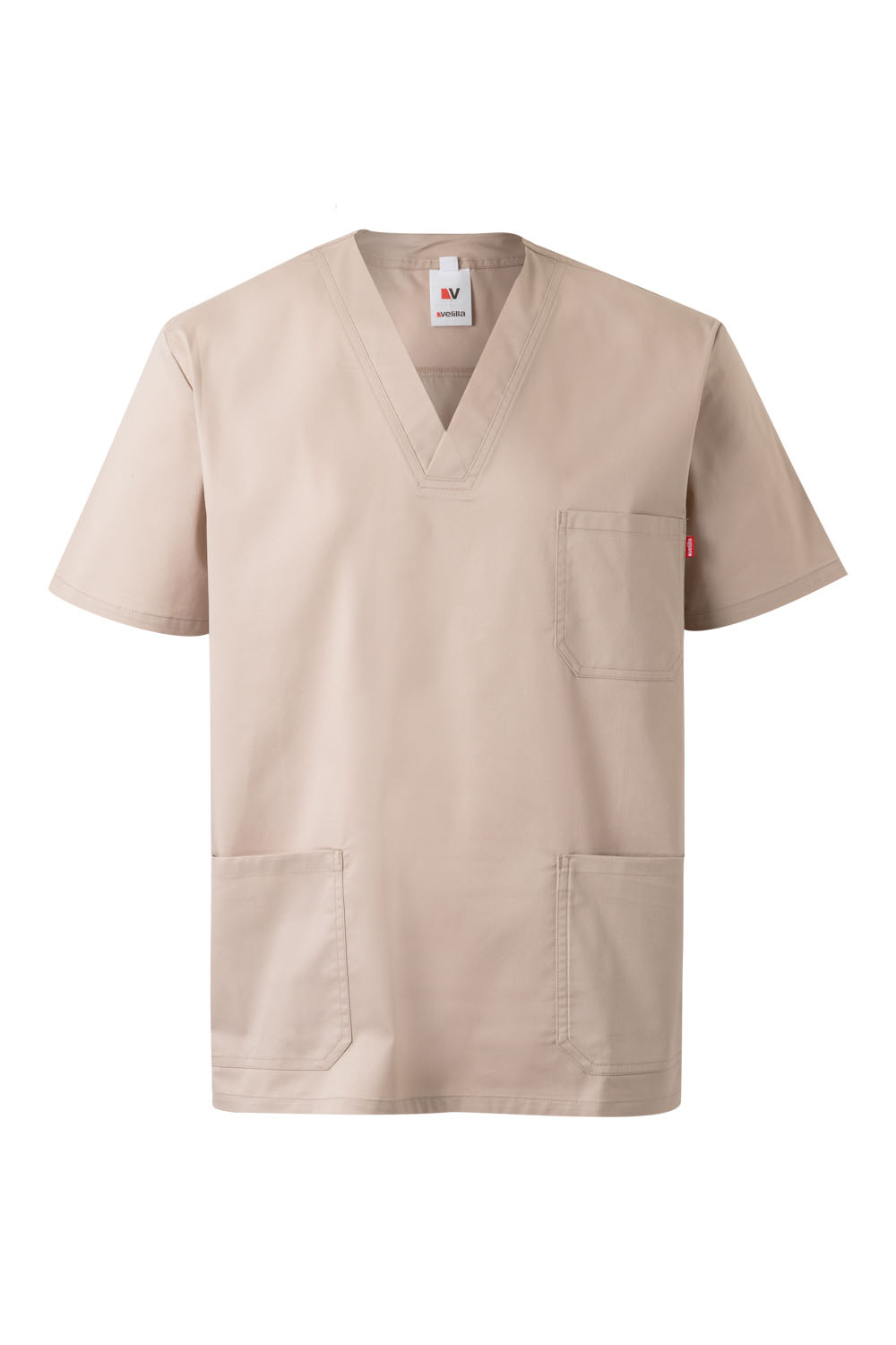 Fartuch medyczny stretch z krótkim rękawem 535206S - LIGHT BEIGE 47