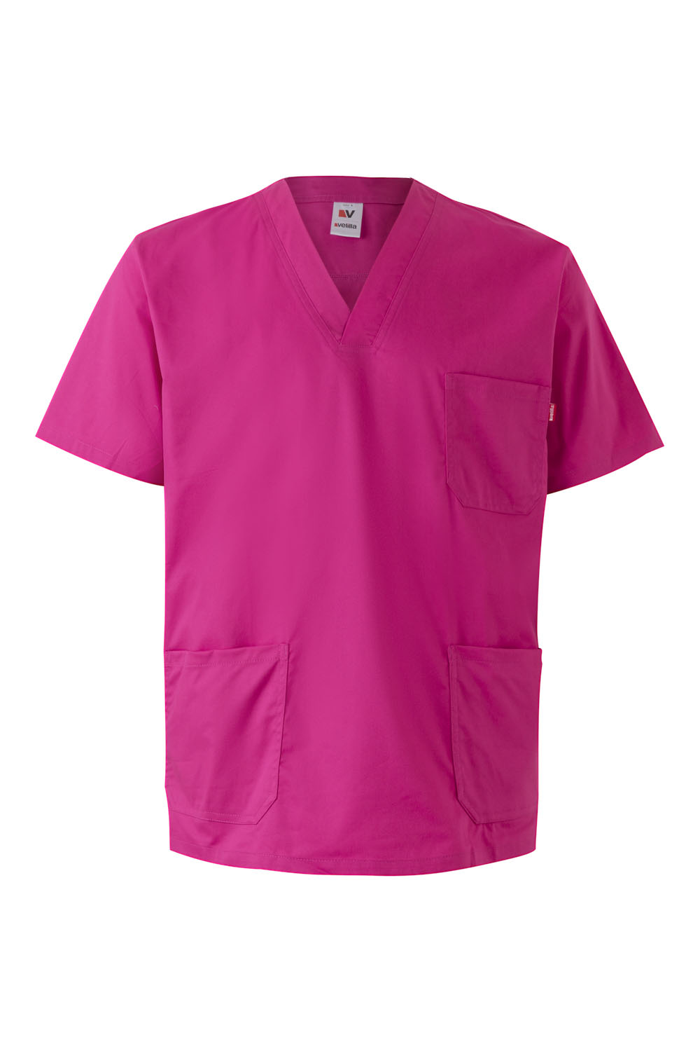 Fartuch medyczny stretch z krótkim rękawem 535206S - MAGENTA 37