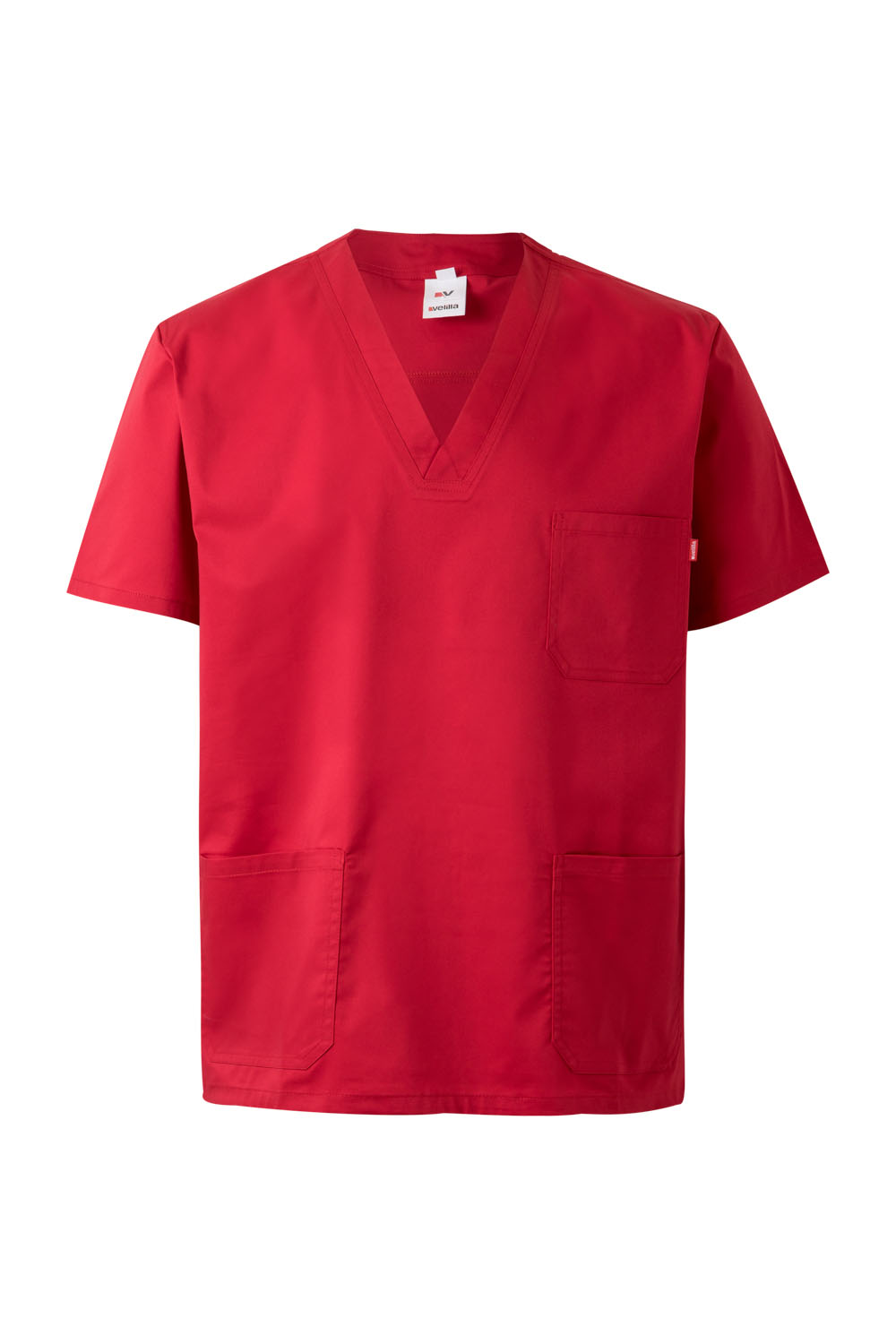 Fartuch medyczny stretch z krótkim rękawem 535206S - RED 12