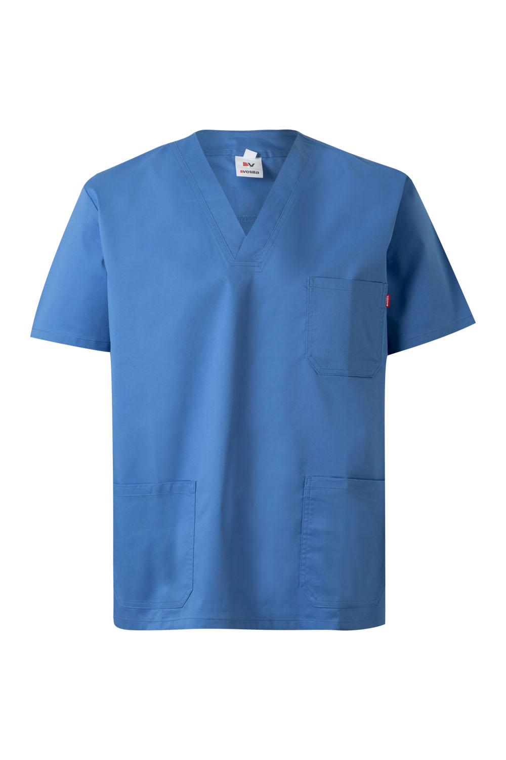 Fartuch medyczny stretch z krótkim rękawem 535206S - SKY BLUE 05