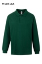 Koszulka polo z długim rękawem unisex HOBART PL200UC - BOTTLE GREEN 602