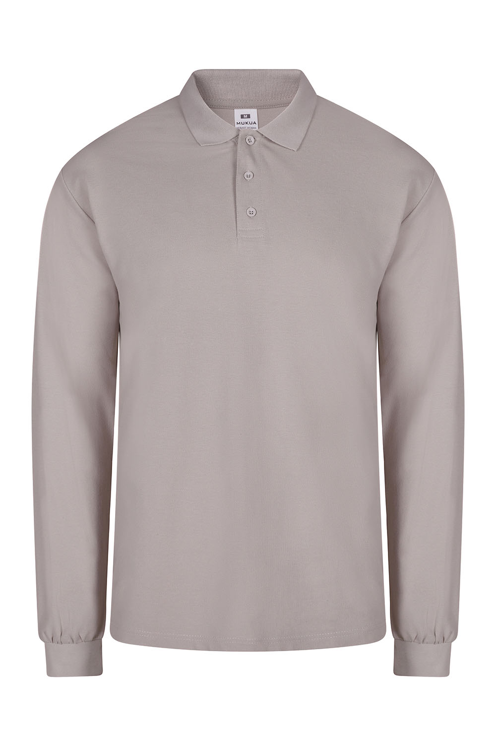 Koszulka polo z długim rękawem unisex HOBART PL200UC - CLOUD GREY 203
