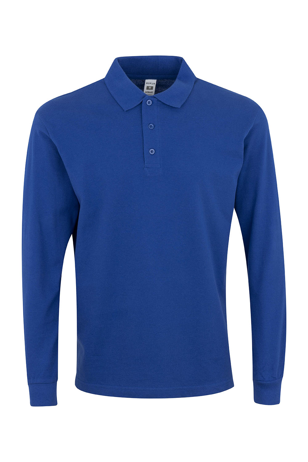 Koszulka polo z długim rękawem unisex HOBART PL200UC - ROYAL BLUE 502