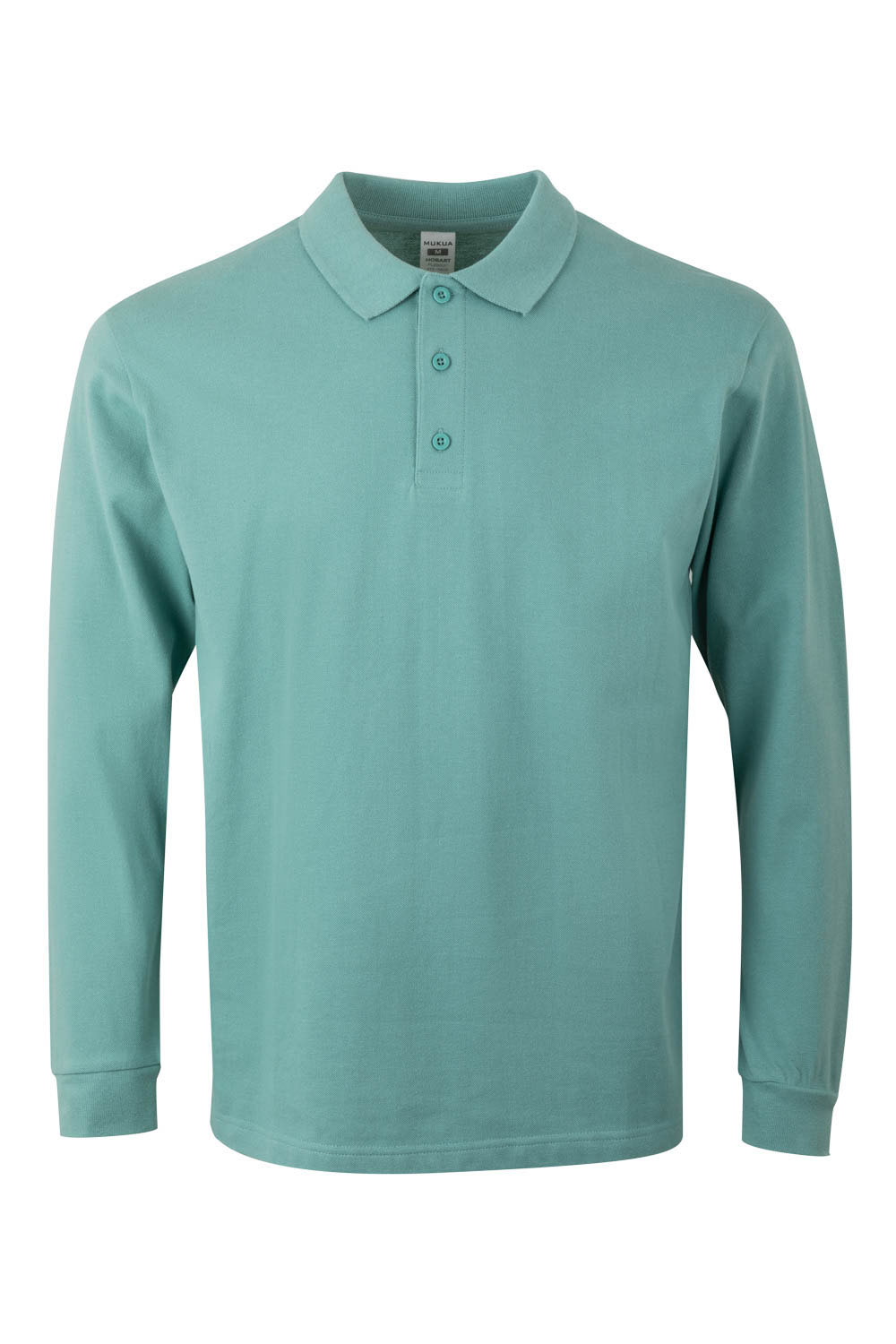 Koszulka polo z długim rękawem unisex HOBART PL200UC - SAGE 613
