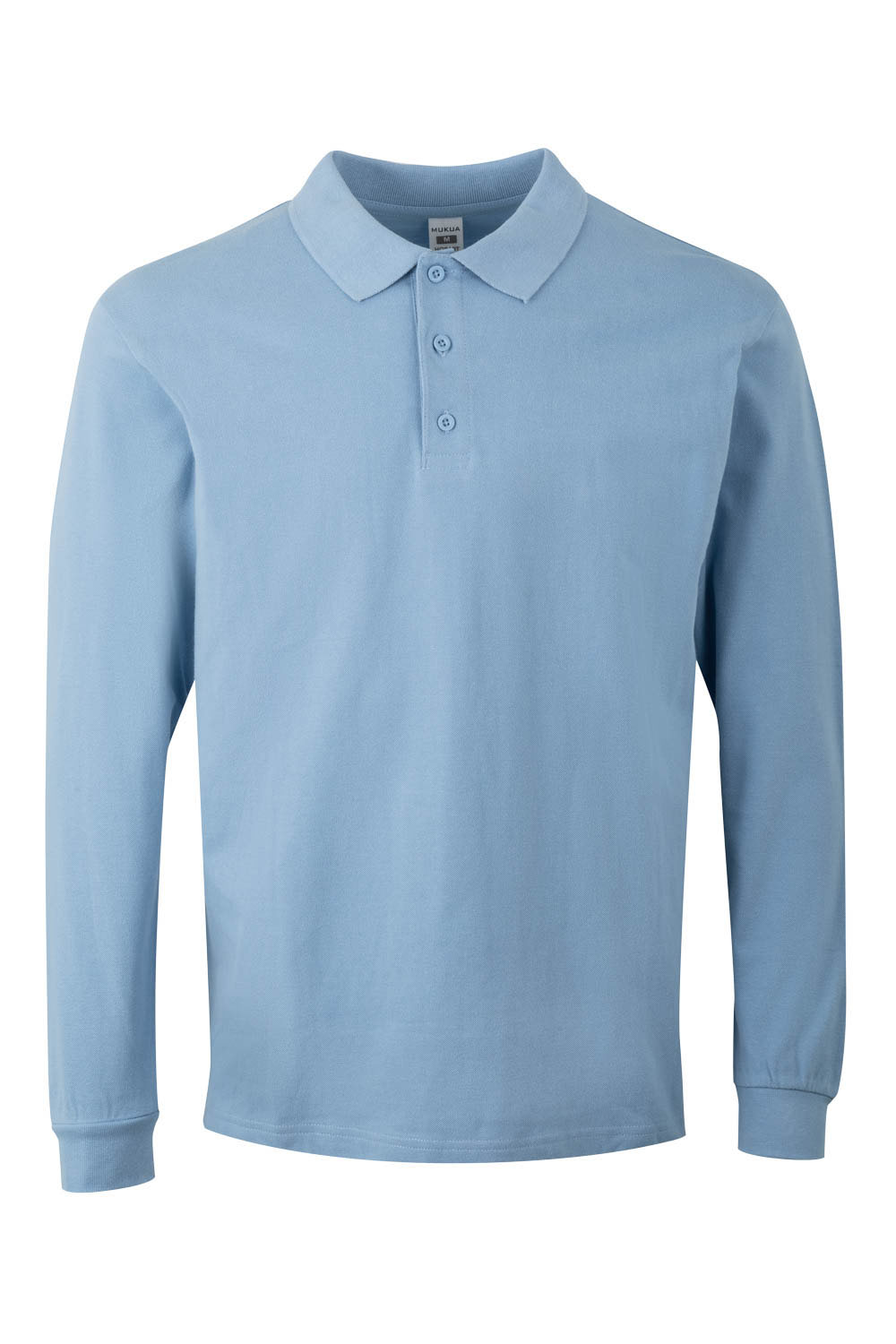 Koszulka polo z długim rękawem unisex HOBART PL200UC - SKY BLUE 501