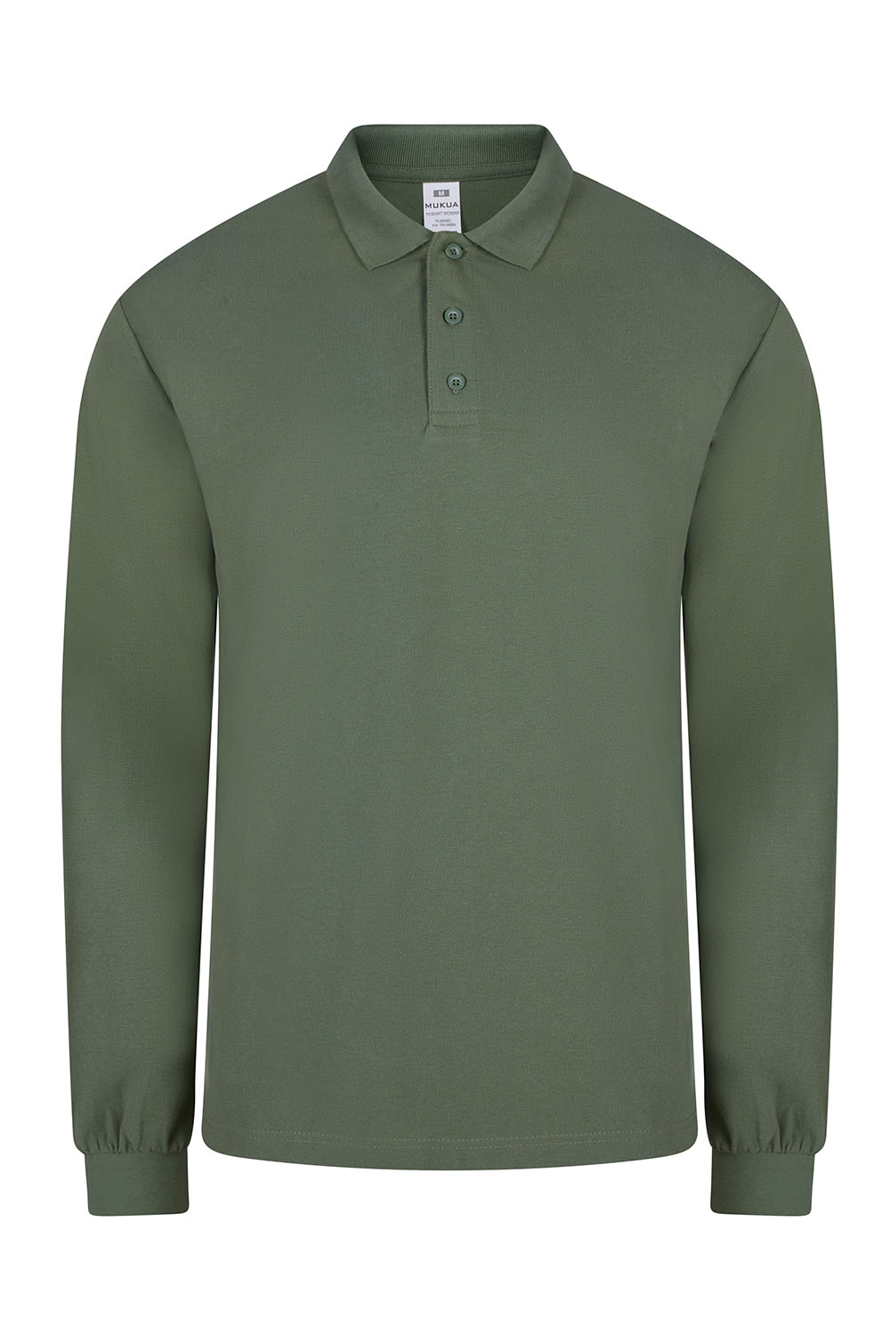 Koszulka polo z długim rękawem unisex HOBART PL200UC - TEA GREEN 616