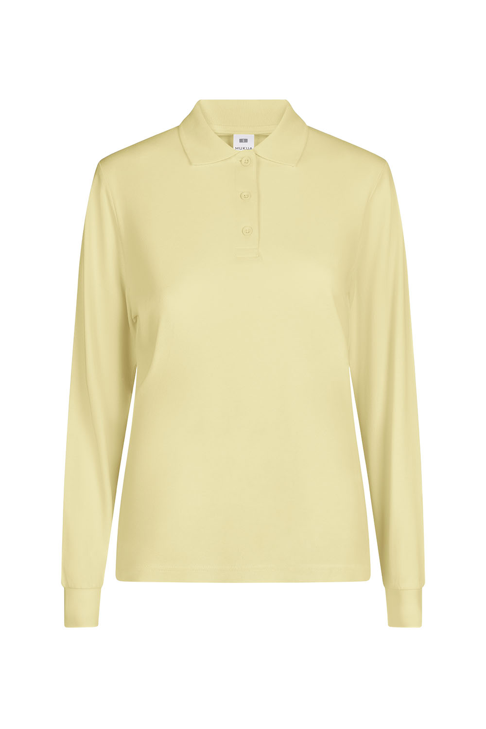 Koszulka polo z długim rękawem damska HOBART WOMAN PL200WC - BUTTER YELLOW 312
