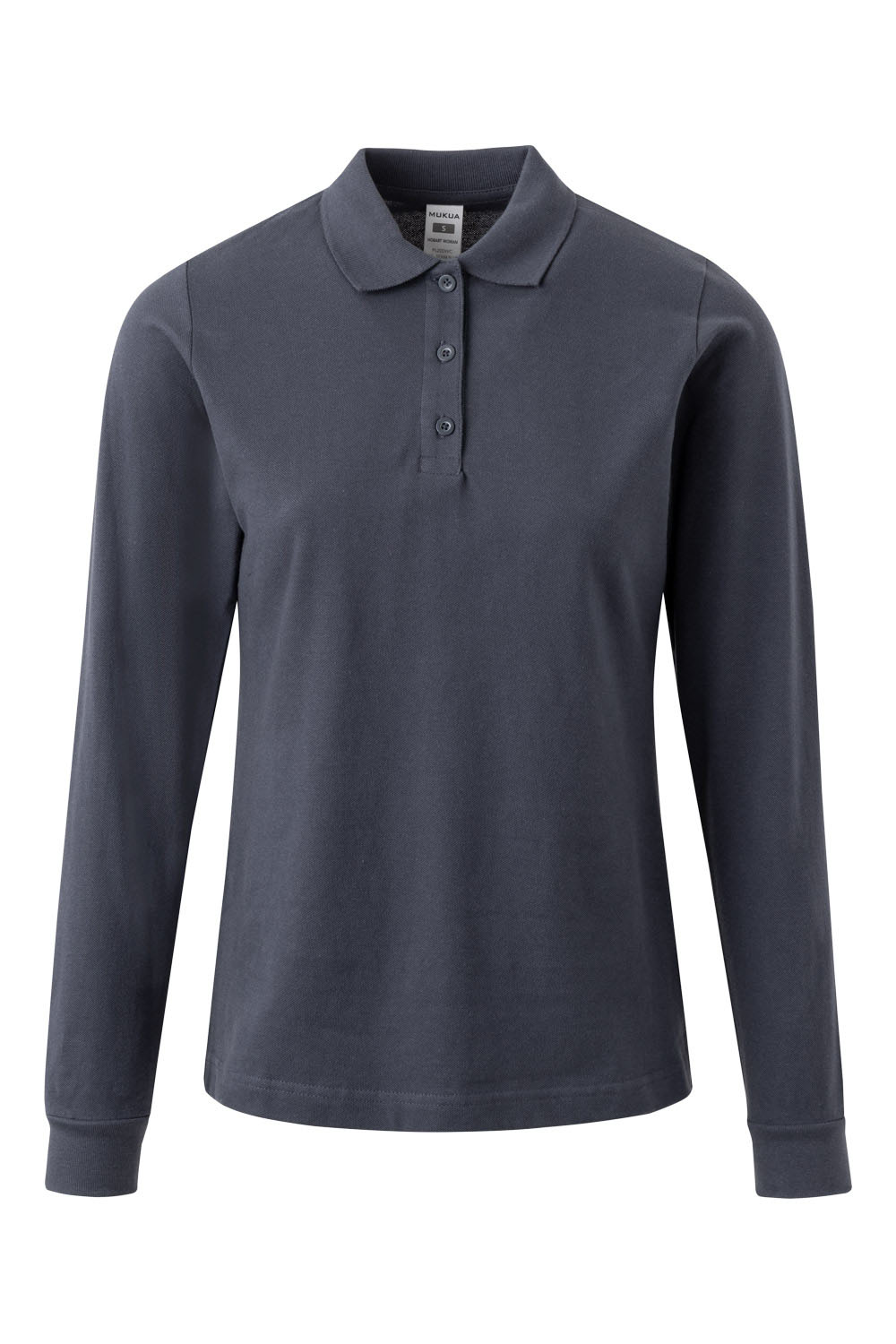 Koszulka polo z długim rękawem damska HOBART WOMAN PL200WC - DENIM BLUE 510