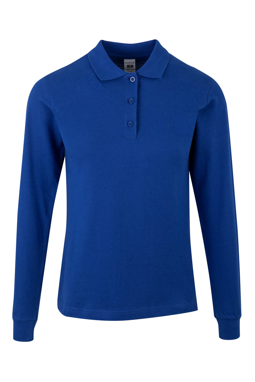Koszulka polo z długim rękawem damska HOBART WOMAN PL200WC - ROYAL BLUE 502