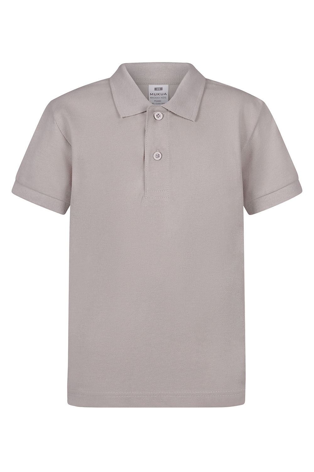 Koszulka polo z krótkim rękawem dla dzieci MACKAY KIDS PS200KC - CLOUD GREY 203