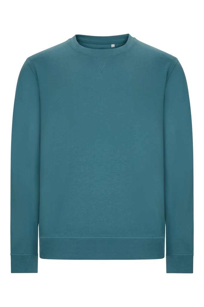 Bluza z okrągłym dekoltem unisex MIST STCN300U - EARTH BLUE 516