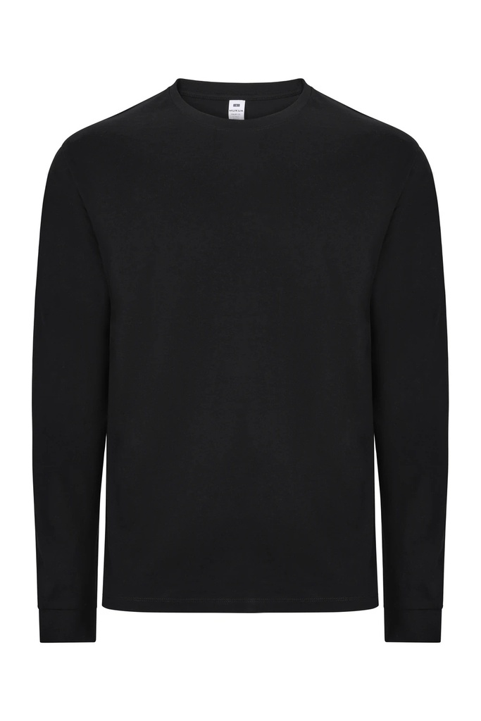 Koszulka polo z długim rękawem unisex PALM LSL TL190UC - BLACK 200
