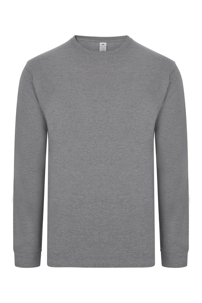 Koszulka polo z długim rękawem unisex PALM LSL TL190UC - HEATHER GREY 202