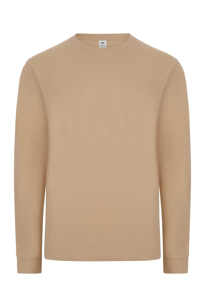 Koszulka polo z długim rękawem unisex PALM LSL TL190UC - SAND 103