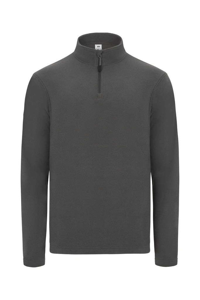 Polar z krótkim zamkiem unisex ALBURY FQ165U - DARK GREY 201