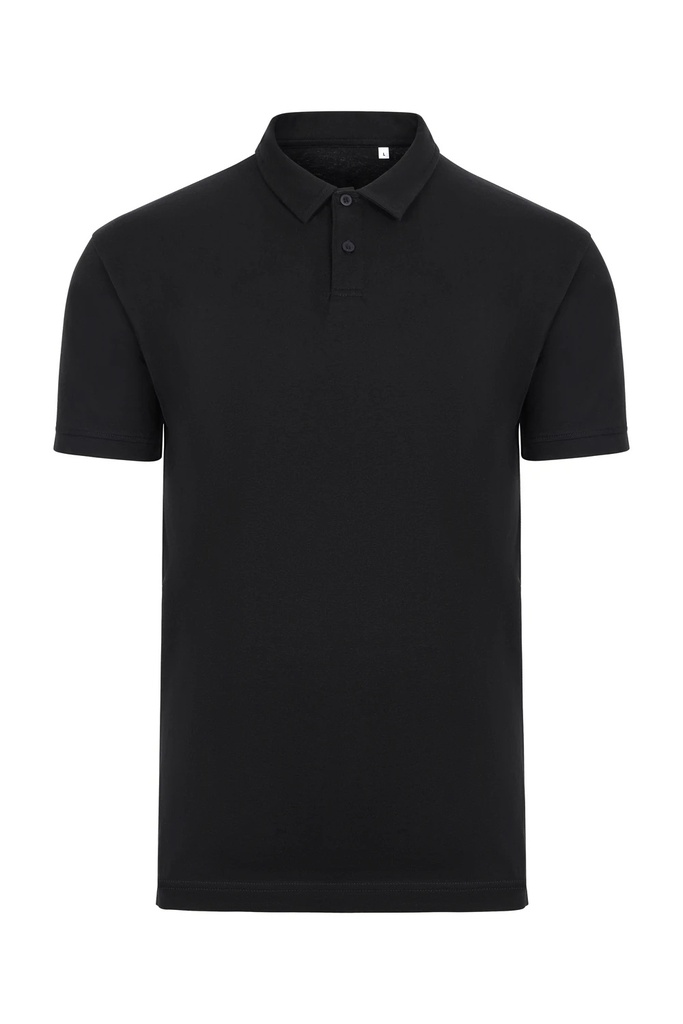Koszulka polo z krótkim rękawem unisex CREEK PSN160UC - BLACK 200