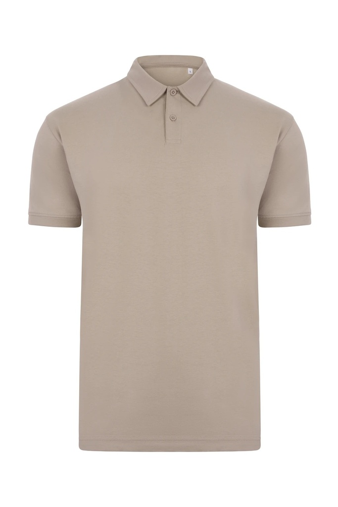 Koszulka polo z krótkim rękawem unisex CREEK PSN160UC - TAUPE 150