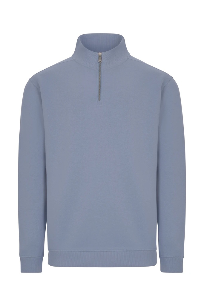 Bluza z krótkim zamkiem unisex HERVEY SQ270U - BLUE FOG 509