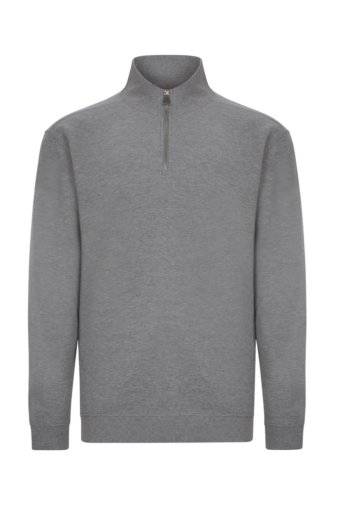 Bluza z krótkim zamkiem unisex HERVEY SQ270U - HEATHER GREY 202